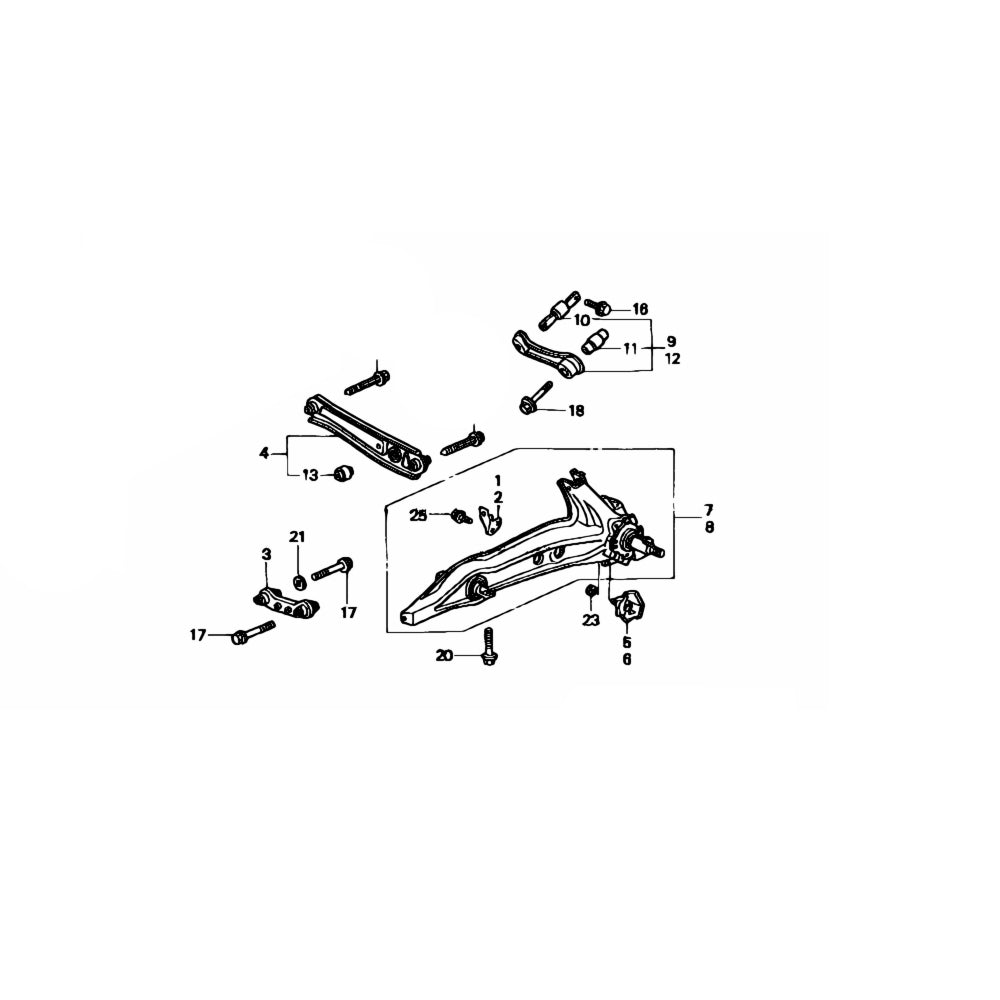 HONDA CIVIC EG REAR SUSPENSION BOLT SET GENUINE HONDA Iconic Auto