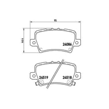 Load image into Gallery viewer, HONDA CIVIC FN2 TYPE-R REAR BREMBO BRAKE PAD SET