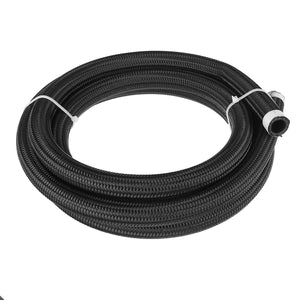 ICONIC BLACK AN16 RUBBER BRAIDED PIPE AND CONNECTIONS - OPTIONS